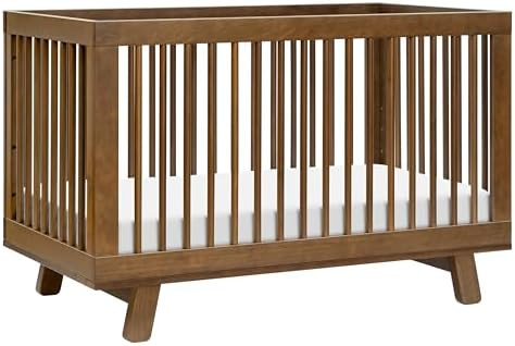 Babyletto Hudson 3-in-1 Convertible Crib with Toddler Bed Conversion Kit in Natural Walnut, Green... | Amazon (US)
