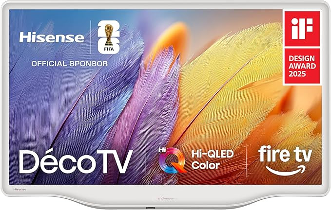 Hisense 32-Inch S5 DécoTV Series QLED FHD Smart Fire TV (32S5QF, 2025 Model) - Versatile Fit, Hi... | Amazon (US)