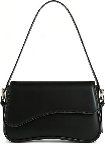 Amszke Shoulder Bag for Women Y2K Crossbody Purse PU Leather Underarm Handbag 2 Adjustable Strap ... | Amazon (US)