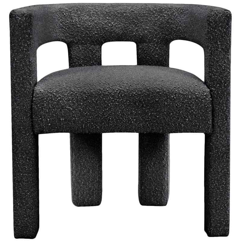 Athena Black Boucle Fabric Accent/Dining Chair - Walmart.com | Walmart (US)