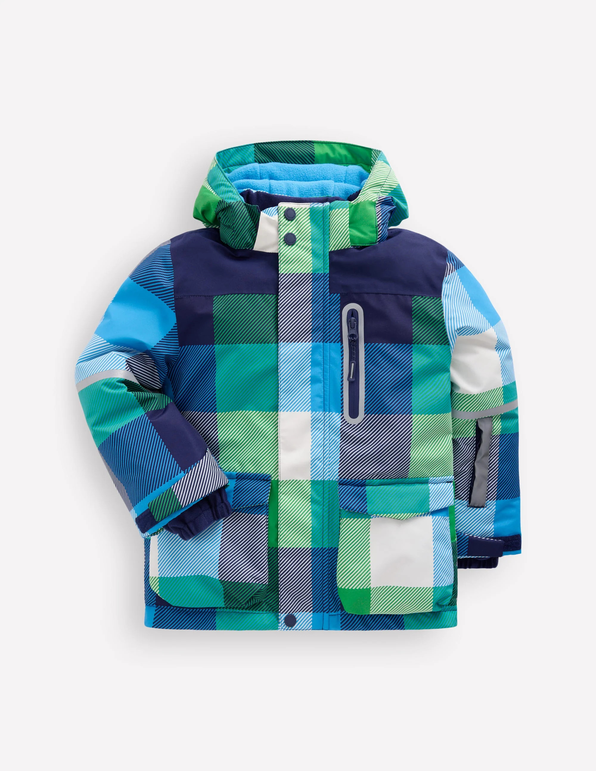 All-Weather Waterproof Coat-Green Check | Boden (US)