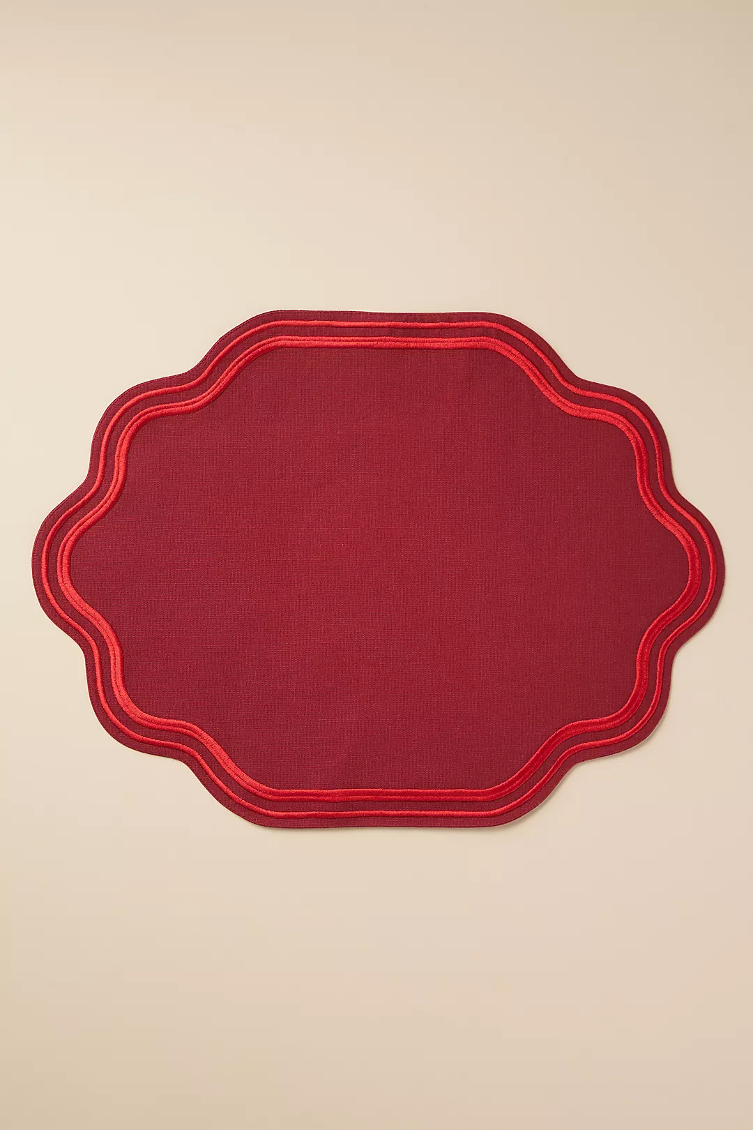 Madeline Embroidered Cotton Placemat | Anthropologie (US)