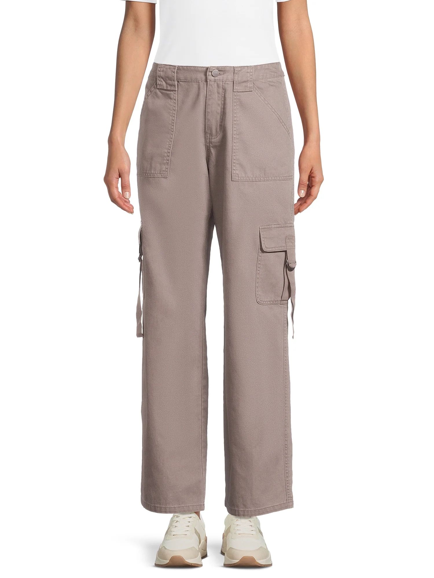 Tinseltown Juniors Twill Cargo Pants, 32" Inseam, Sizes XS-XXXL - Walmart.com | Walmart (US)