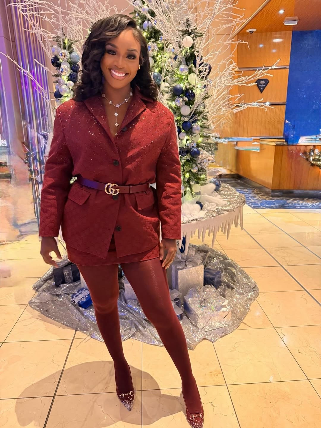 @claressashields was inducted into the Michigan Hall of Fame wearing @gucci, stepping out in a crystal-embellished look featuring a $5,500 padded GG canvas jacket with crystals, a $2,400 GG canvas crystal-embellished miniskirt, a $550 GG Marmont thin belt, and $1,200 crystal Horsebit slingback pumps. Hot! Or Hmm..?

She shared, “This moment isn’t just about me — it’s about every kid who believed in their dreams, every coach and mentor who poured into the poor Black girl with just a dream, and every community that raised me. Thank you to Michigan and to all who’ve supported my journey. My first Olympic Gold medal was for Michigan & USA, my second Olympic Gold was for me and every person who felt like giving up when times got hard. Let’s keep lifting each other up! Rather you believe you can or you believe you can’t, YOU ARE RIGHT!”

📸: IG/Reproduction

#ClaressaShieldsFBD #claressashields #GWOAT #HallOfFame #fashionbombdaily #fbdaily #BombStyle