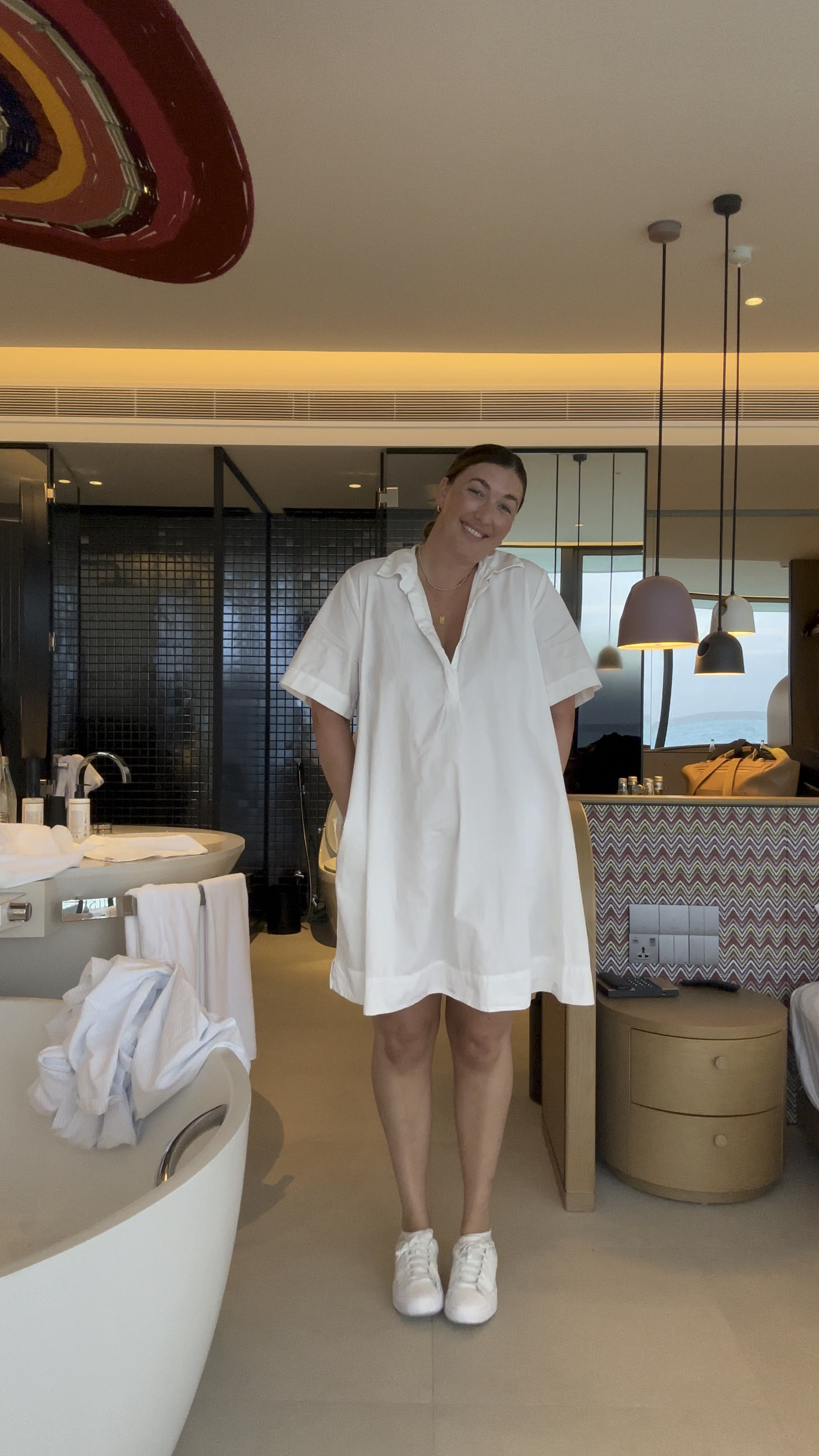 MEMORIAL DAY SALE! Travel outfit // vacation outfit. Tts XL tall white dress - shoes are Kizik sneakers Vegas (tts) 

#LTKSeasonal #LTKStyleTip #LTKMidsize