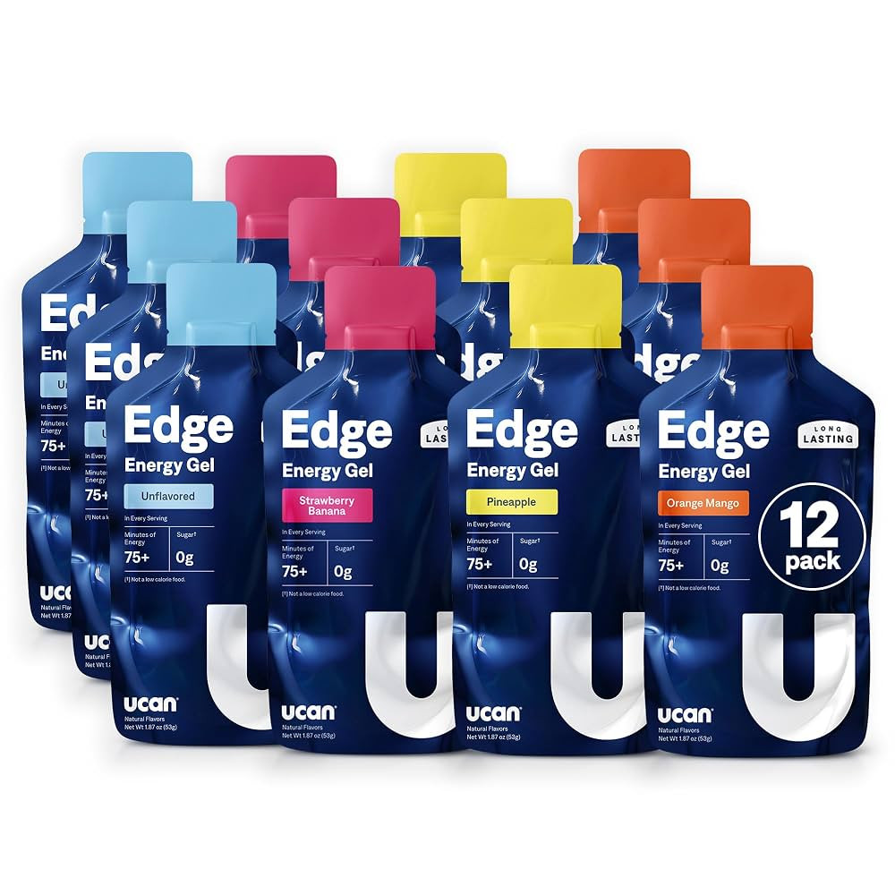 UCAN Edge Energy Gel Shots, Variety Pack (12, 2 Ounce Packets) for Running, Training, Workouts, F... | Amazon (US)