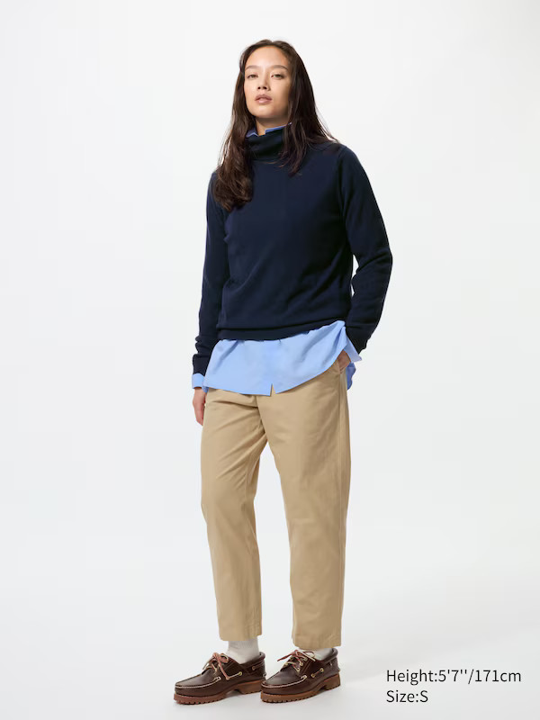 Cotton Relaxed Ankle Pants | UNIQLO (US)