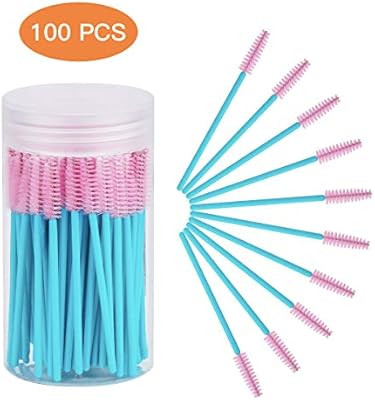 Cuttte 100pcs Disposable Mascara Brushes Wands Eyelash Brush Makeup Applicators Kits for Eyelash ... | Amazon (US)