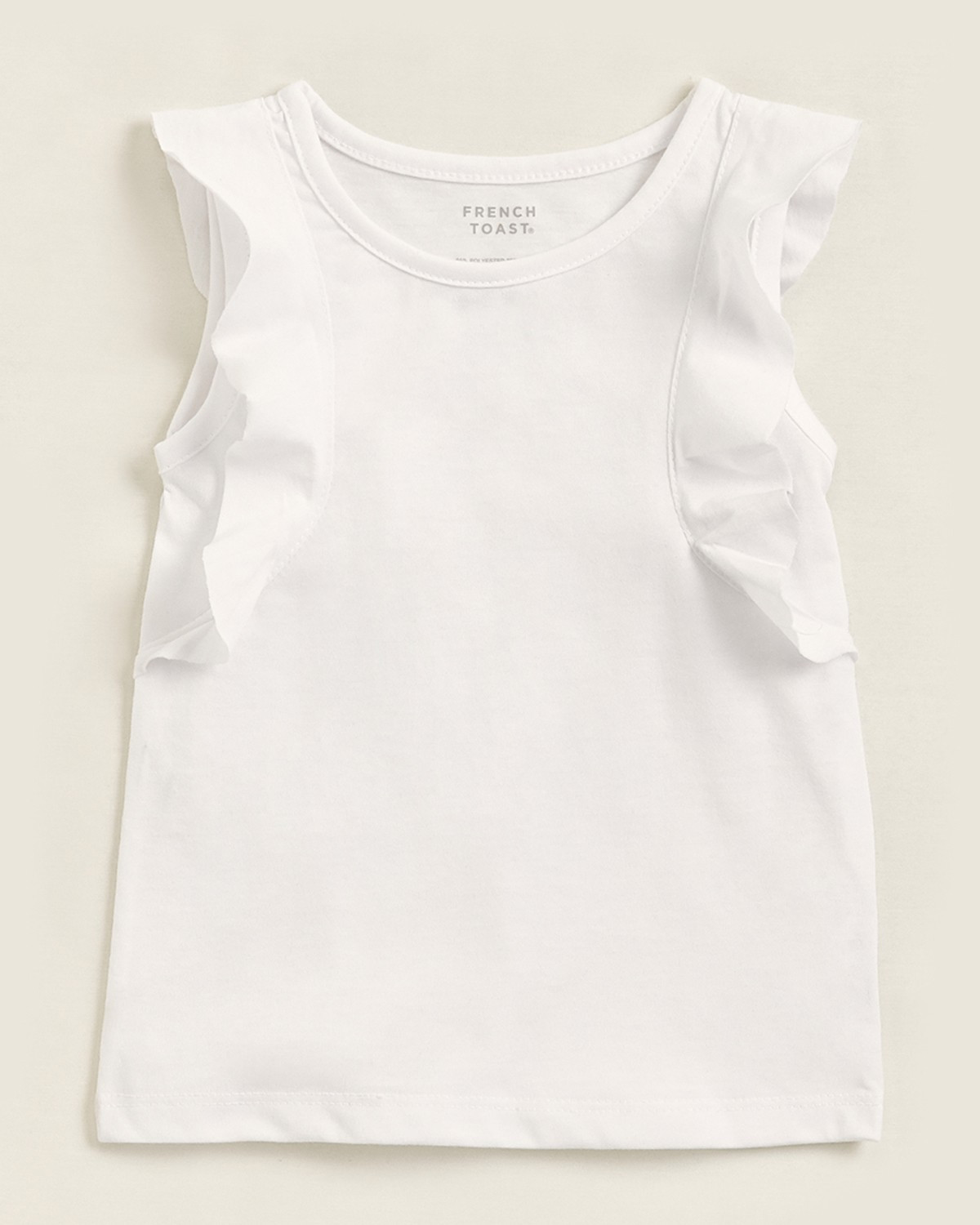 French Toast (Toddler Girls) White Ruffle Tank | Century 21 Department Stores