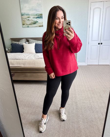 Old Navy Fleece Pullover 

Top tts, L // Leggings tts, L // Sneaker size up 1/2

Fall outfit | fall fashion | curve style | midsize fashion | size large | winter outfits 

#LTKcurves #LTKSeasonal #LTKstyletip