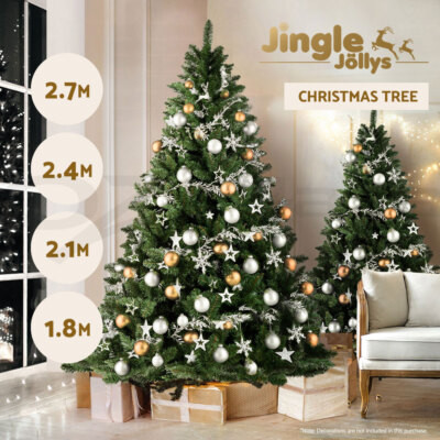 Jingle Jollys Christmas Tree 2.7M/2.4M/2.1M/1.8M Xmas Trees Green Decorations  | eBay | eBay AU