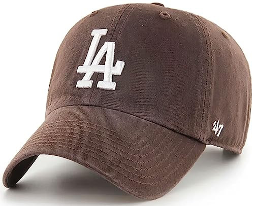 '47 Los Angeles Dodgers Brown Clean Up Adjustable Hat, Adult One Size Fits All | Amazon (US)