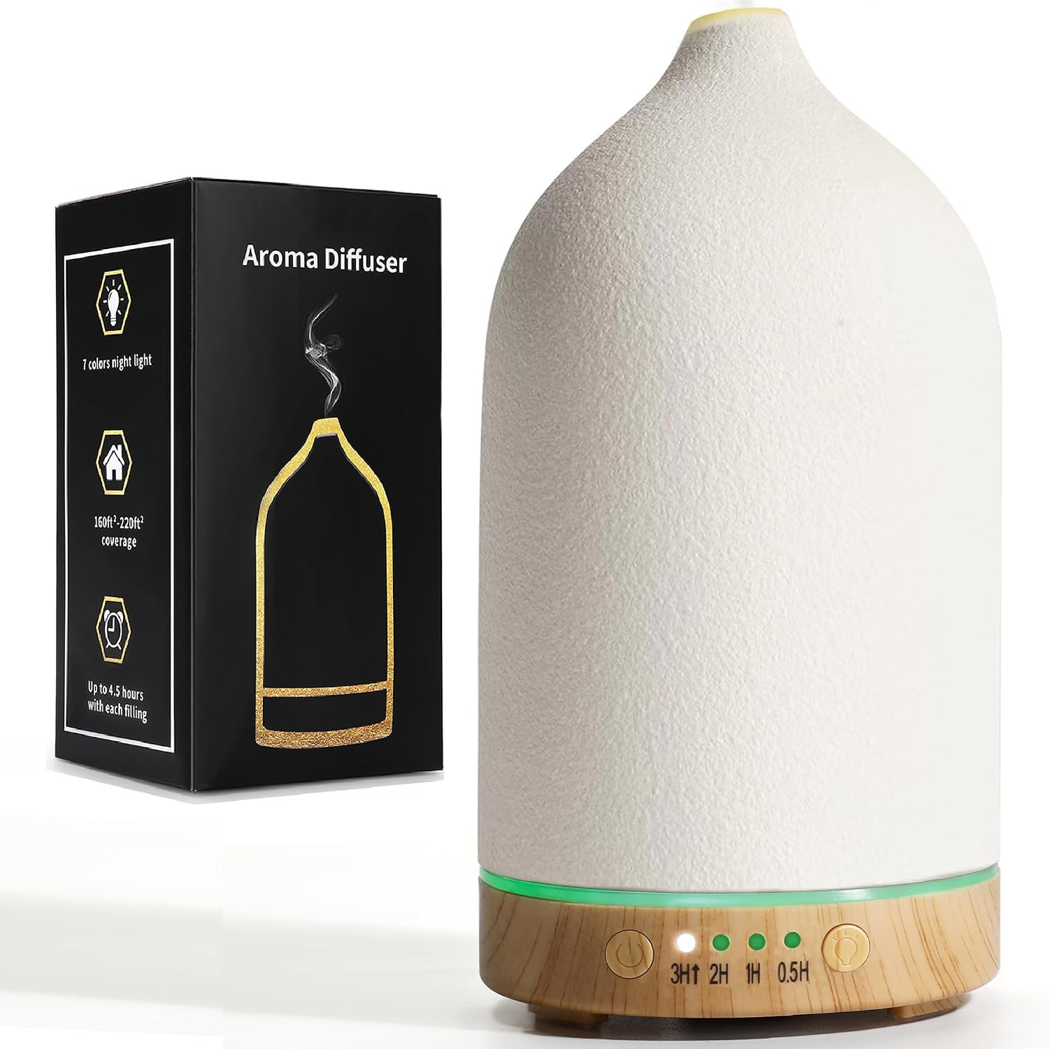 BOXING Ceramic Diffuser,Stone Essential Oil Diffuser, Ultrasonic Aromatherapy Diffusers,Essential Oils for defusers for Home/Bedroom (100ML). | Amazon (US)