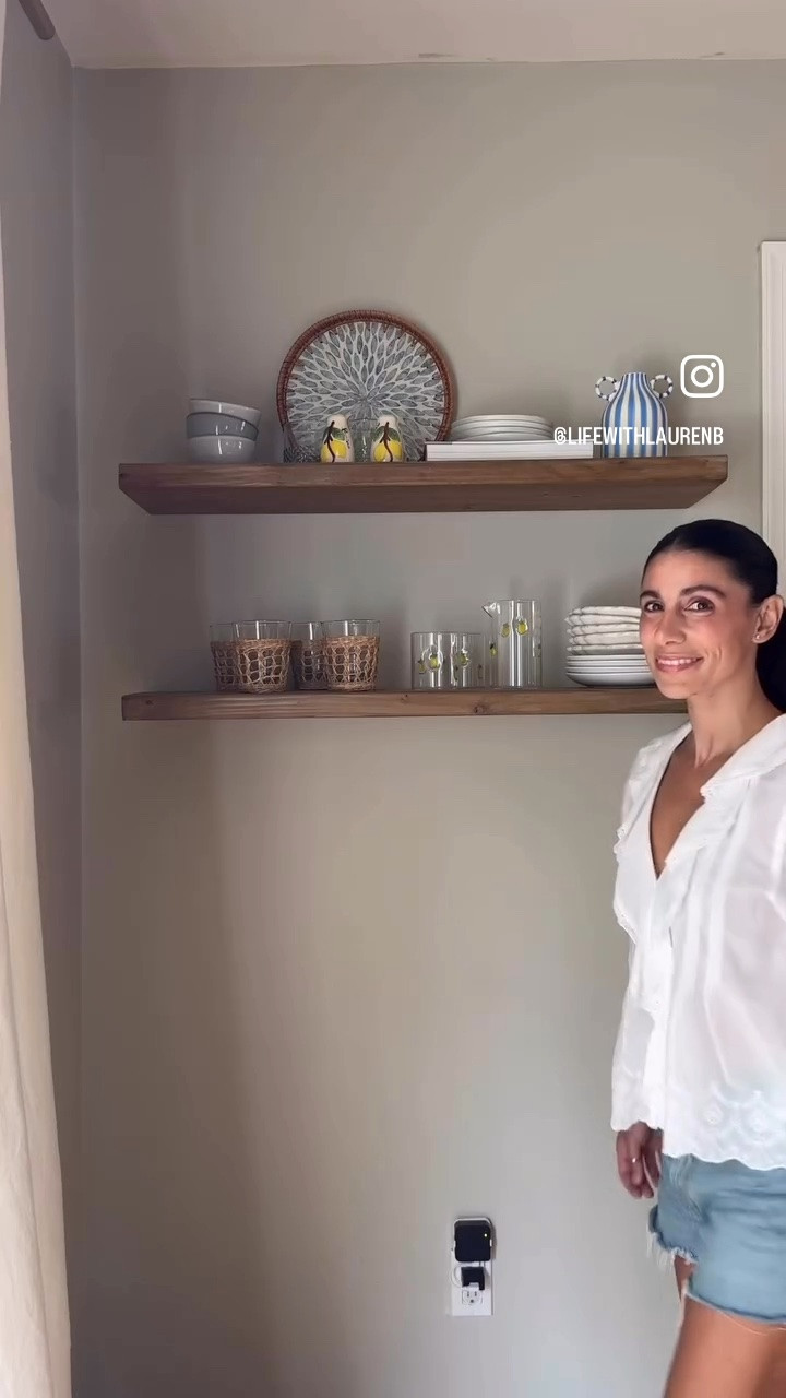 Styling our open shelves for summer!

These glasses are from our local ShopRite but linked similar ones. Some items on our shelves are old or given as gifts.

Shirt is xxs

#LTKHome #LTKdayinmylife
