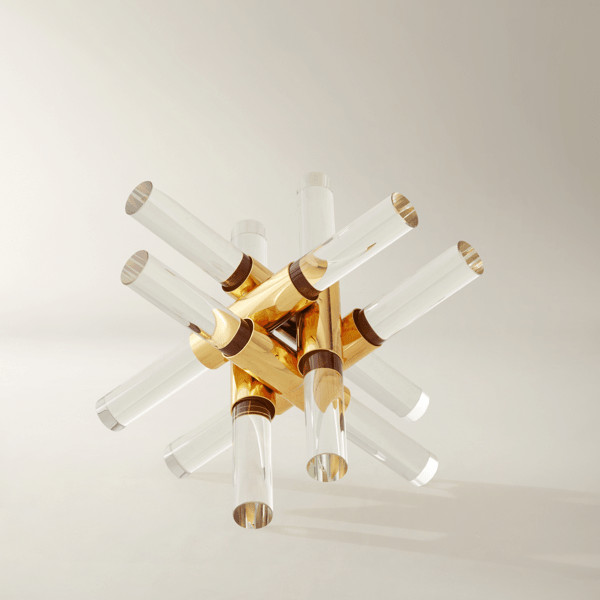 Glass & Gold Decorative Object | Z Gallerie