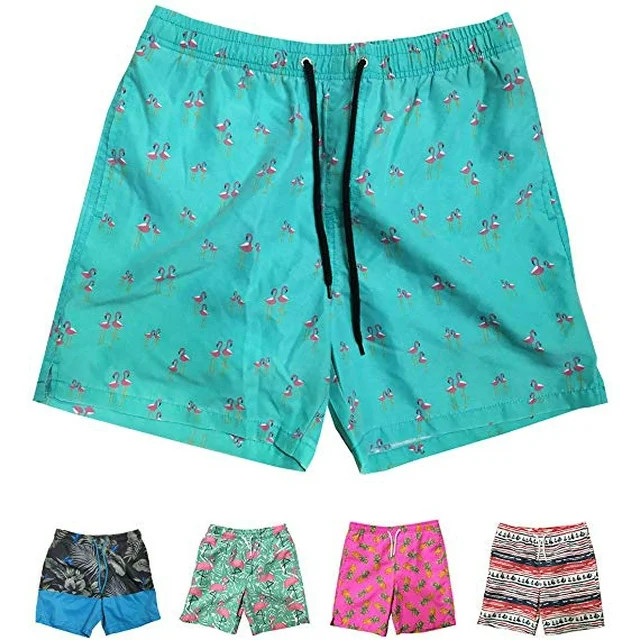 Boys Quick Dry Beach Board Shorts Swim Trunk Swimsuit Beach Shorts With Mesh Lining (Light Blue S... | Walmart (US)