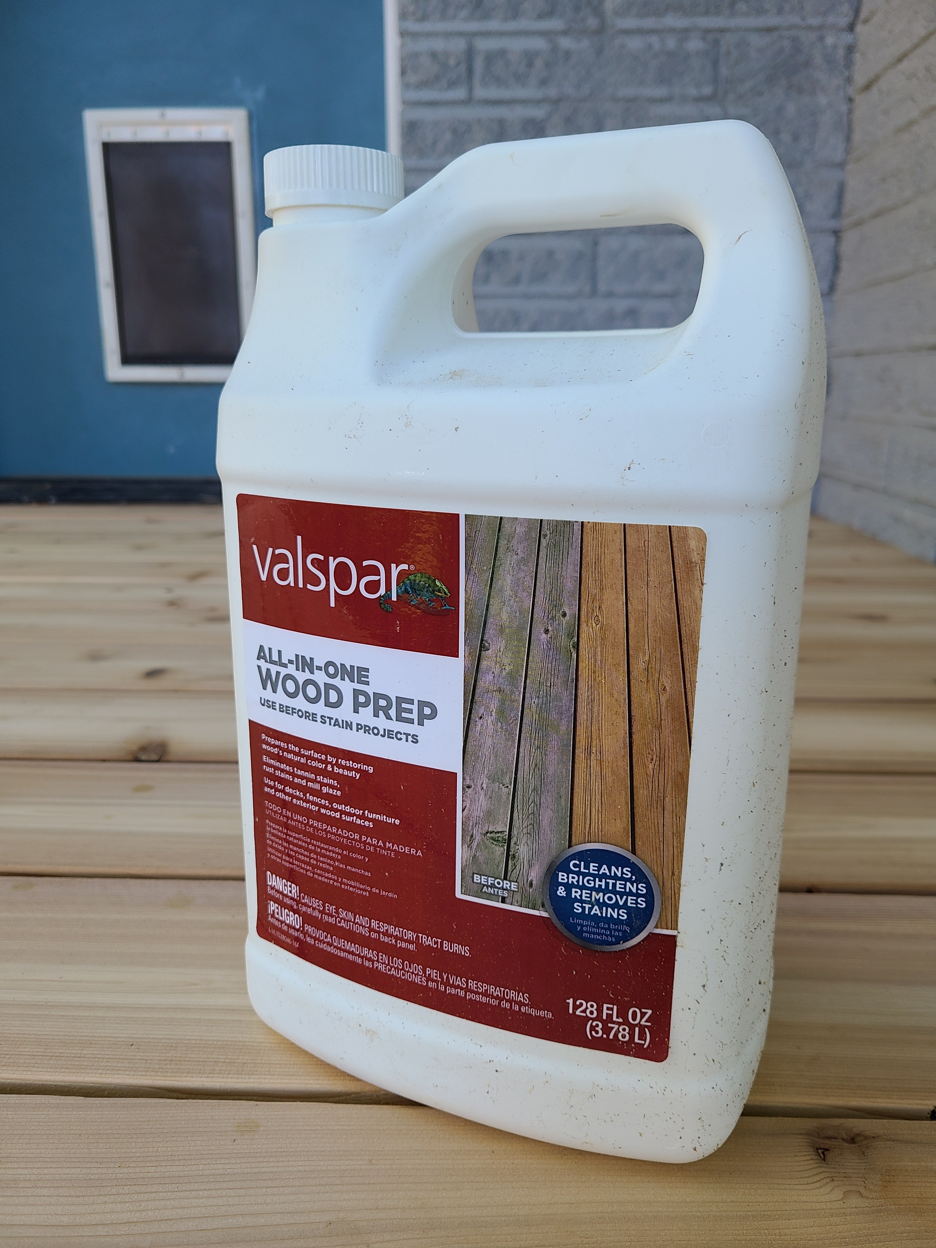 This all-in-one wood prep is helpful to use before staining your wood decks. It helps clean and brighten the wood and removes stains. #diy 

 #LTKHome