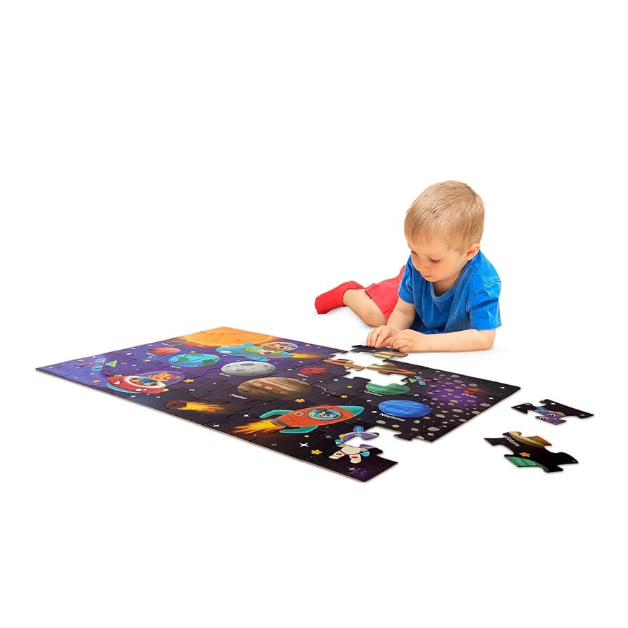 B. toys – 48 Pieces Solar System Floor Puzzle for Kids – Planets, Astronauts & Space Explorat... | Amazon (US)