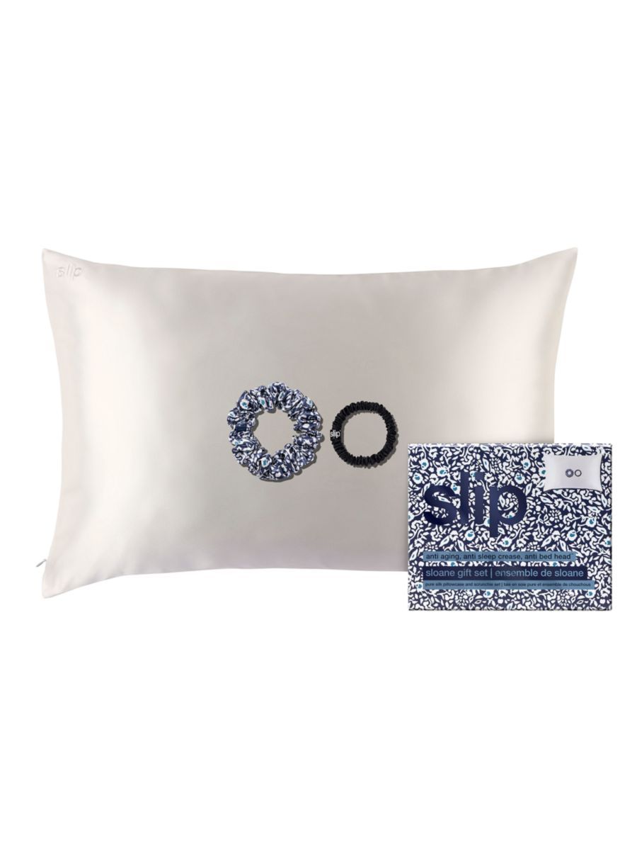 3-Piece Silk Queen Pillowcase & Scrunchie Gift Set | Saks Fifth Avenue