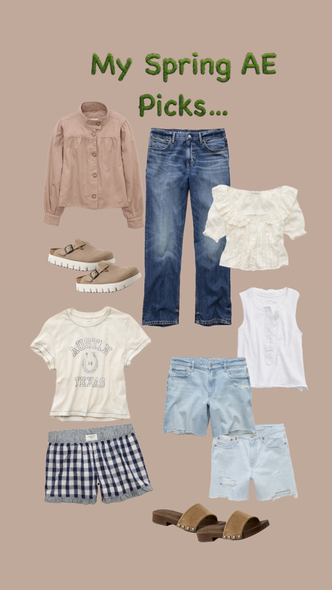My Spring/Summer picks from AE! #springoutfit #denimshorts #springbreakoutfit

#LTKspringtrends #LTKspring #LTKSeasonal