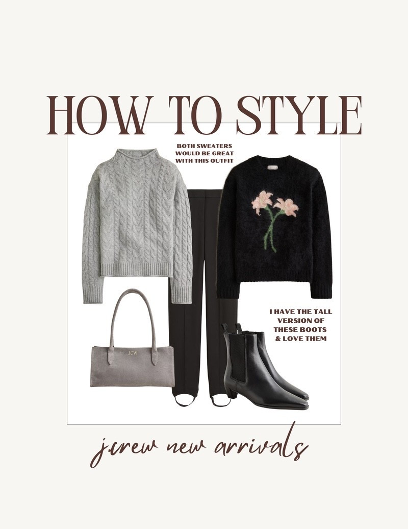 How to style stirrup leggings from J. Crew for the winter. I love the floral sweater  

#LTKSeasonal #LTKHoliday #LTKootd