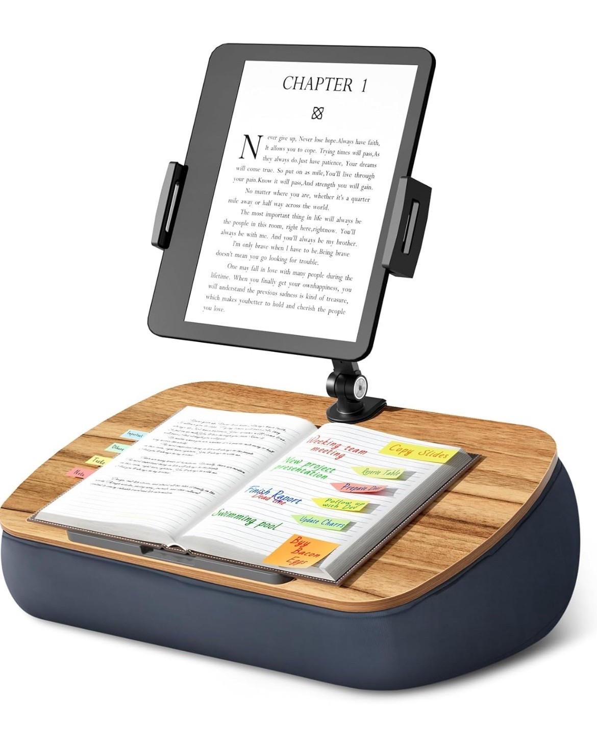 A gift idea for the cozy reader in your life. Amazon find Lap Beanbag Pillow Stand for Kindle/iPad with Adjustable Arm Fits 4.7"-13" Devices, Hands Free Reading, 360° Tablet Holder, For Bed, Couch, Sofa, Gray

#LTKFindsUnder50 #LTKGiftGuide