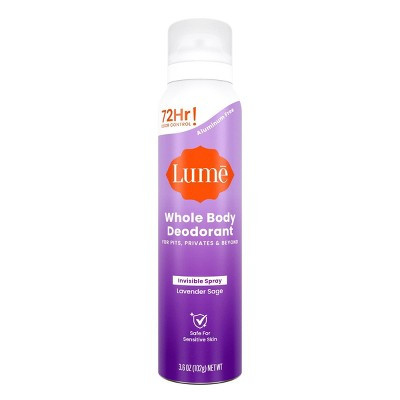 Lume Whole Body Deodorant Spray - Lavender - 3.6oz | Target