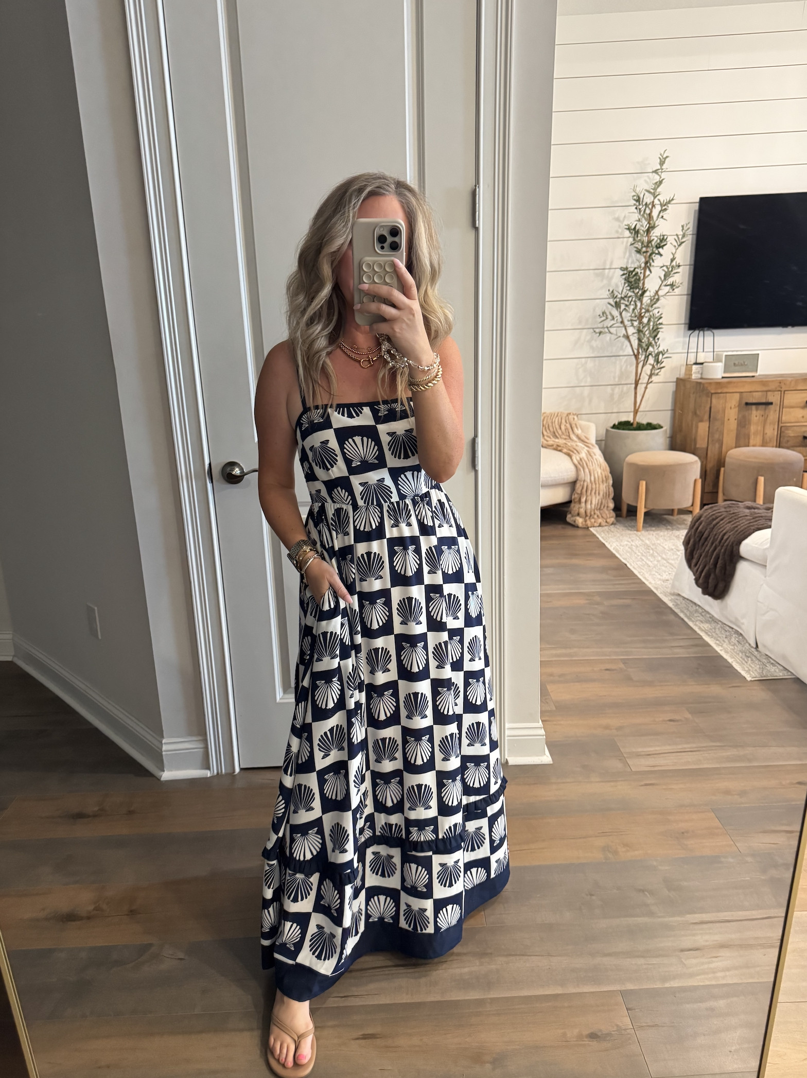 A favorite maxi for vacation! The cutest navy and white shell print. Wearing size S. 🐚

Amazon, vacation, outfits, spring, summer, packing, must-haves, travel, beach, cruise, resort wear, getaway, tropical, warm-weather, sundress, sandals, coverups, sunglasses, tote, swimwear, lightweight, breezy, capsule, essentials, trendy, women’s, wardrobe, style, inspo, chic, casual, minimal, versatile, affordable finds.  

 #LTKootd #LTKSeasonal #LTKTravel