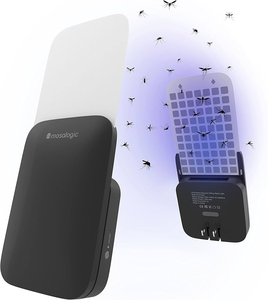 Mosalogic Fly Insect Trap Plug-in Mosquito Killer Gnat Moth Catcher Fly Tapper UV Attractant Catc... | Amazon (US)