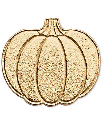 Martha Stewart Collection Harvest Set of 4 Pumpkin Coasters, Created for Macy's & Reviews - Bar &... | Macys (US)