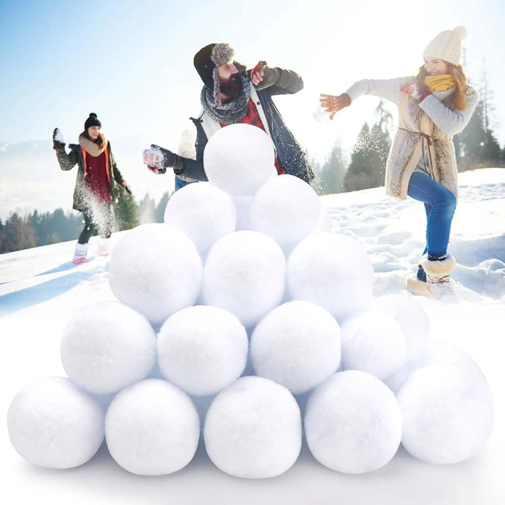 50 Pack Fake Snowballs for Kids - Artificial Snowballs for Kids Indoor Outdoor Snowball Fight Set... | Amazon (US)