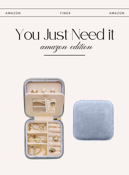 Jewelry case for when you travel.

Travel hacks • jewelry organization • amazon finds • powder blue