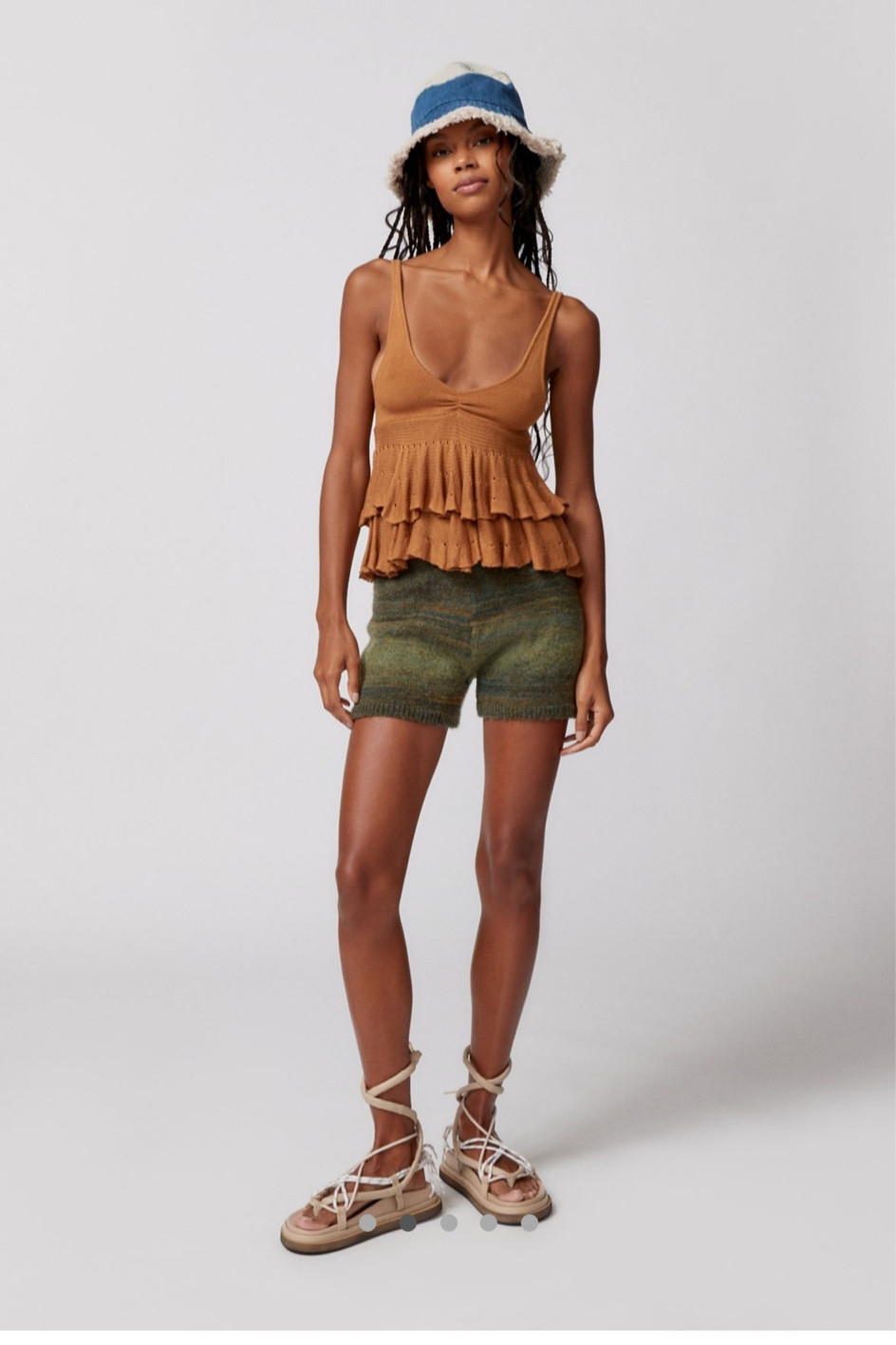 Callie ruffle sweater top 