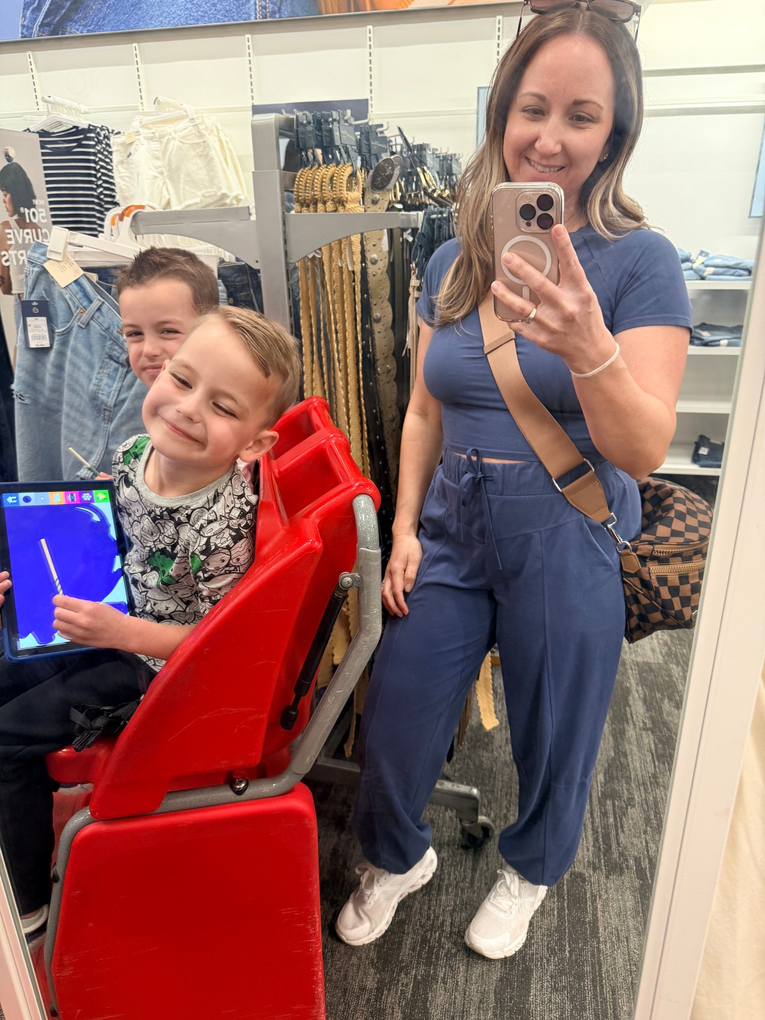 Errands with my two little sidekicks 🤍 Wearing the comfiest set for a busy day out and about — easy, flattering, and mom-life approved.


#LTKootd #LTKOver40