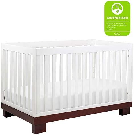 Babyletto Modo 3-in-1 Convertible Crib with Toddler Bed Conversion Kit in Espresso and White, Gre... | Amazon (US)