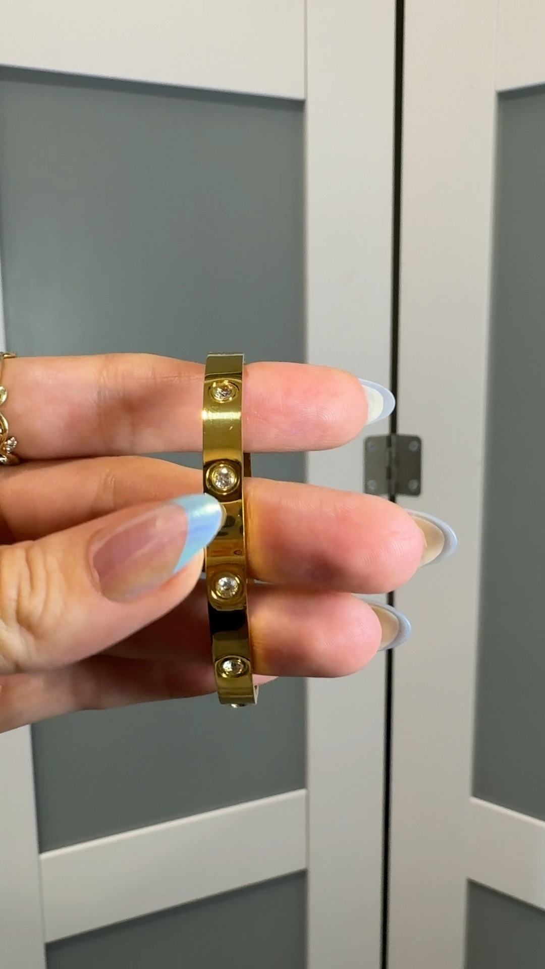 I wear this look for less bracelet constantly and am always getting compliments on it! It’s easy to put on and take off. I’m wearing the smallest size and I love that it fits perfectly because I have small wrists but they have different size options! It looks designer! I’ll also link my rings and my press-on nails that I always get lots of compliments on  

#LTKSummerSales #LTKFindsUnder50 #LTKVideo