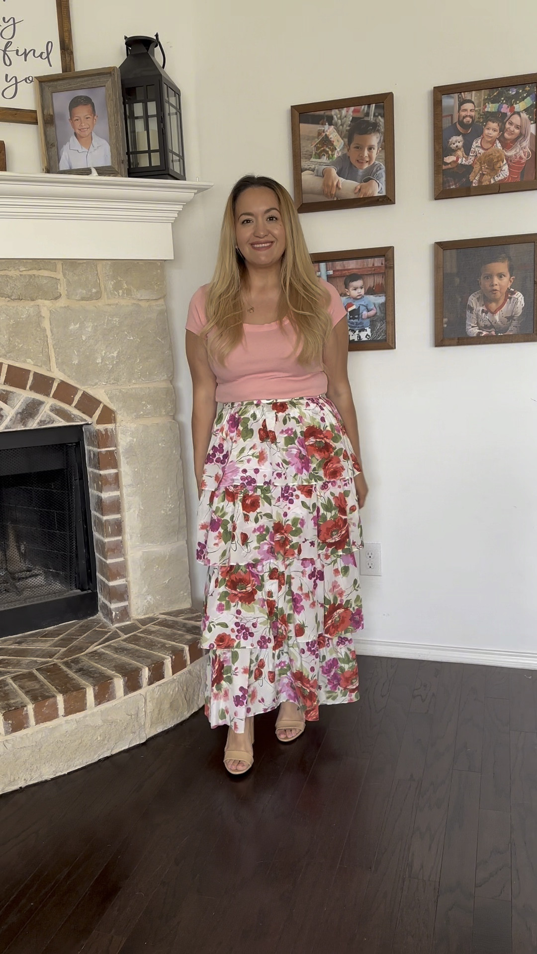 Feeling floral and fabulous! 🌸✨ This pink floral drama tiered maxi skirt paired with a $8 coral short-sleeved ribbed scoop neck is giving me all the spring/summer vibes! Whether you're opting for a casual day out with brown sandals or dressing it up with nude heels, this outfit is sure to turn heads! For the skirt use code AFTIA for 20% off!

Wearing a medium in the skirt and top. Shoes are true to size. $8 top comes in 10 other colors🤌🏻


#LTKVideo #LTKmidsize #LTKstyletip