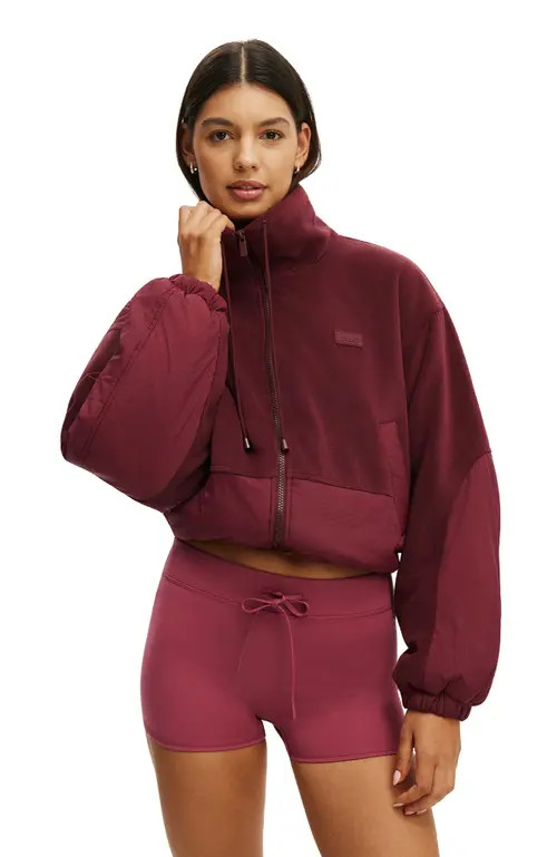 COTTON ON BODY Women's Active Polar Fleece Padded Jacket in Gingerberry at Nordstrom, Size Large/x-Large | Nordstrom