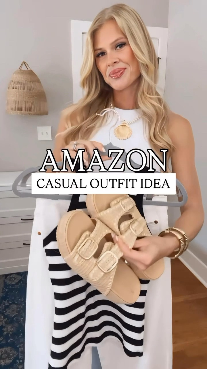One of my all-time favorite outfits - and it’s all from Amazon! The white jeans are the best you will ever own and have the perfect amount of stretch, and the tank has a built in bra - no need to wear a bra? Yes please!

Wearing size small in the tank and size 28 in the jeans (I sized up)

#momstyle #mommusthaves #summerstyle #amazondeals #amazonfashionfinds

#LTKgrwm #LTKootd #LTKmomlife