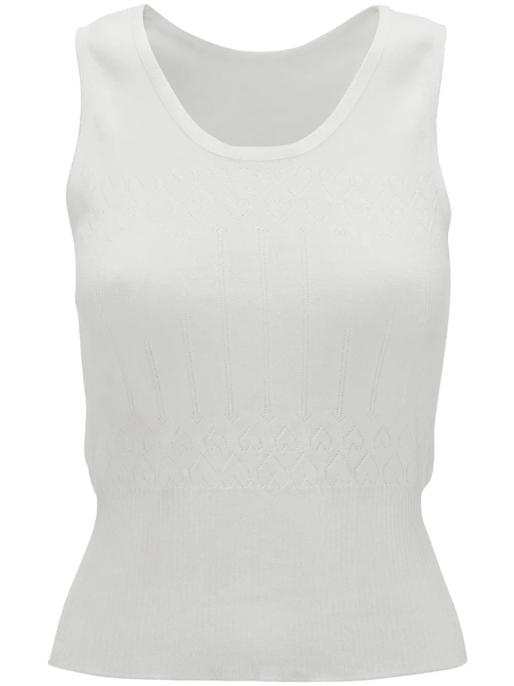 JW Anderson pointelle-knit Tank Top | White | FARFETCH KW | Farfetch Global