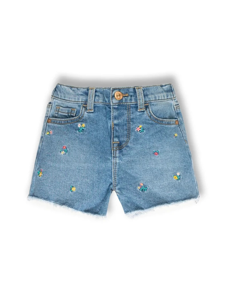 Wonder Nation Toddler Girl Denim Short, Sizes 12 Months - 5T | Walmart (US)