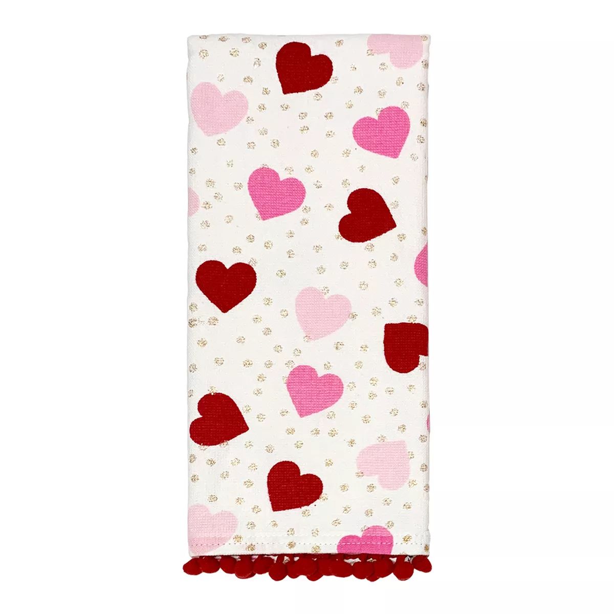 Celebrate Valentine's Day Together Heart Print Hand Towel | Kohl's