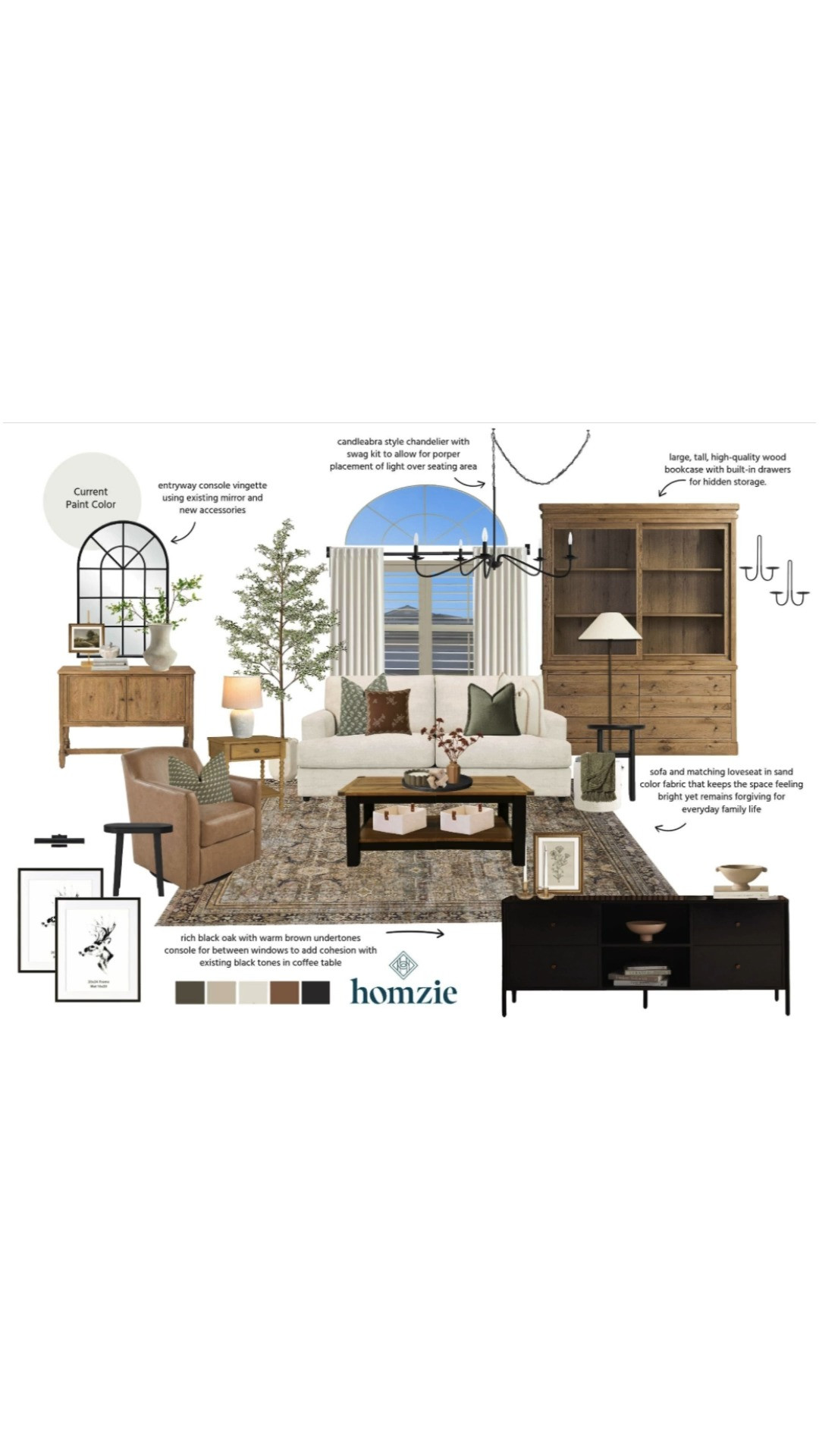 Neutral Living Room design featuring sconces, rug pad, area rug, wood cabinet, media console, sofa, wall art, decor, etc.

#LTKHome #LTKFinds #LTKFavorites #HomeStyleDaily 

 #LTKHome #LTKStyleTip #LTKFamily