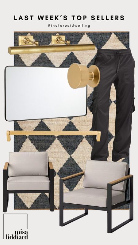 Linking the top sellers from last week. This is the rug that I currently have in my closet. It looks so good with my swivel chair and gold accents! The kitchen hardware is from Top Knobs. The patio furniture is from Target, linking the matching love seat. These cargo pants from Lululemon are an absolute favorite! You’ll want to size down because they run pretty big.

#LTKhome #LTKstyletip