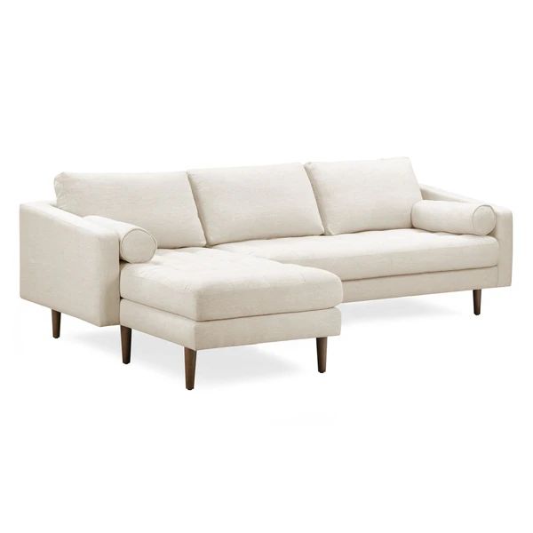 Napa Fabric Left Sectional Sofa | Overstock.com Shopping - The Best Deals on Sectional Sofas | Bed Bath & Beyond