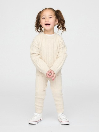 Baby & Toddler CashSoft Rib Sweater Leggings | Gap (US)