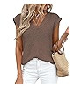 PRETTYGARDEN Women's 2026 Lightweight Sweaters Vest Spring Trendy Cap Sleeve V Neck Knit Tank Top... | Amazon (US)