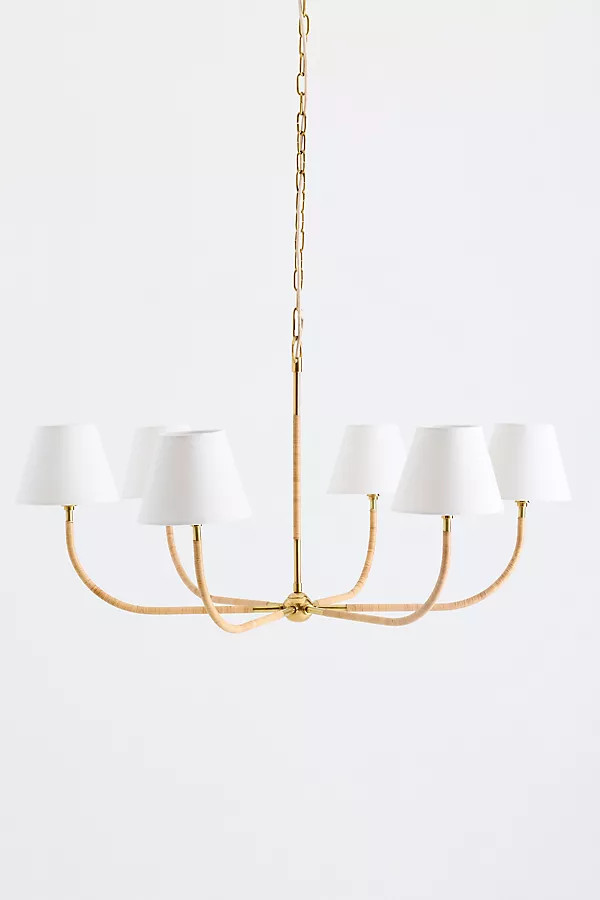 Wrapped Rattan Chandelier | Anthropologie (US)