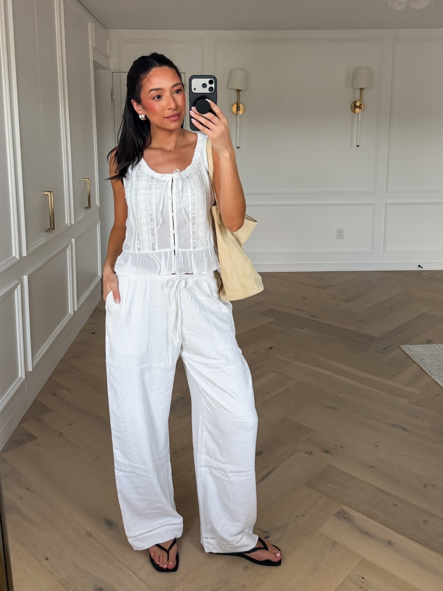 Spring outfit!! Extra 20% OFF orders $125+ with code AF20!! Wearing Small tank, Medium long linen pants (slightly big), shoes fit TTS 

spring outfit idea, spring break outfit, summer outfit, matching set, linen set, casual outfit, beach vacation outfit 

#LTKSaleAlert #LTKmomlife #LTKSeasonal