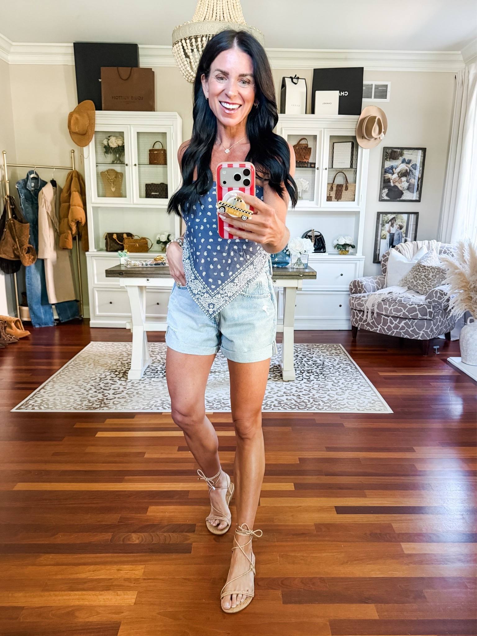 Such a cute bandana top wearing an XS and 2 shorts
@Target

#LTKdayinmylife #LTKootd #LTKSeasonal